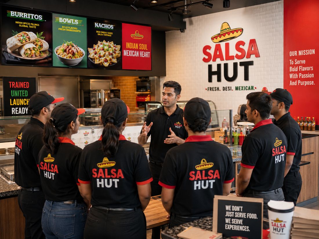Restaurant team training and service preparation
